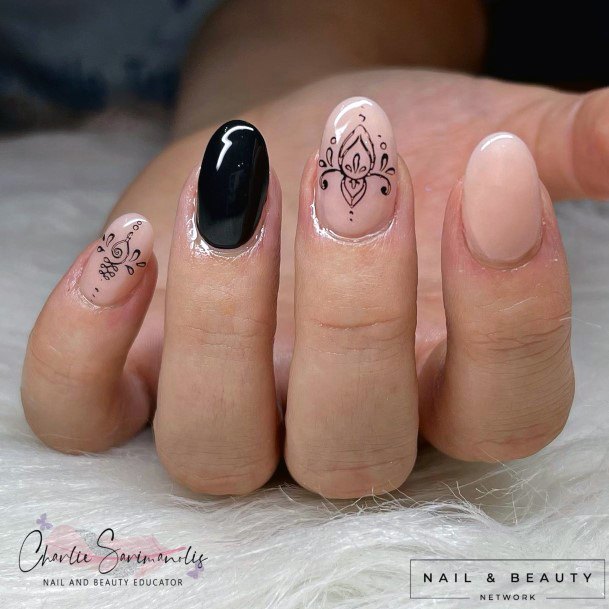 Terrific Design Ideas For Womens Henna Nail