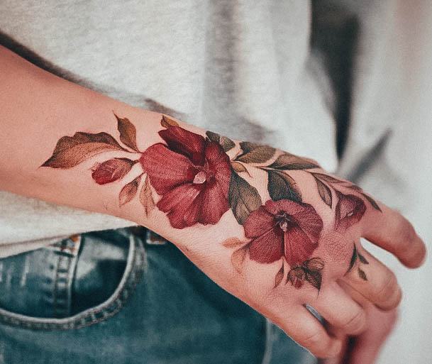 Terrific Design Ideas For Womens Hibiscus Tattoo