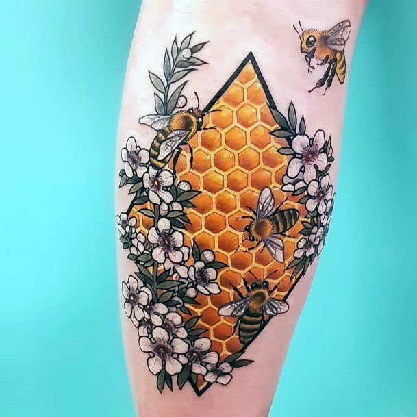 Terrific Design Ideas For Womens Honey Tattoo