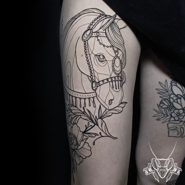 Terrific Design Ideas For Womens Horse Tattoo