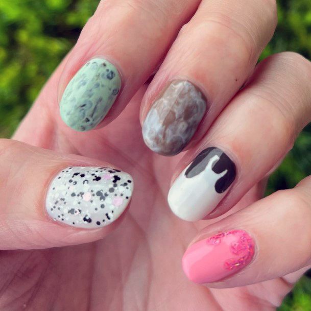 Terrific Design Ideas For Womens Ice Cream Nail