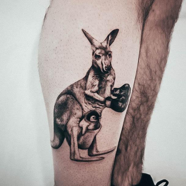 Terrific Design Ideas For Womens Kangaroo Tattoo