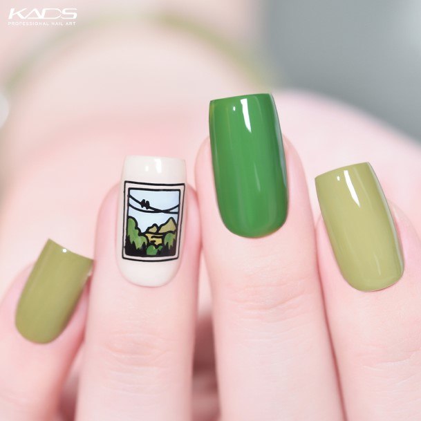 Terrific Design Ideas For Womens Landscape Nail