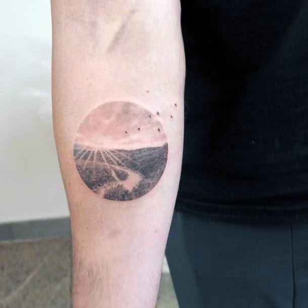 Terrific Design Ideas For Womens Landscape Tattoo