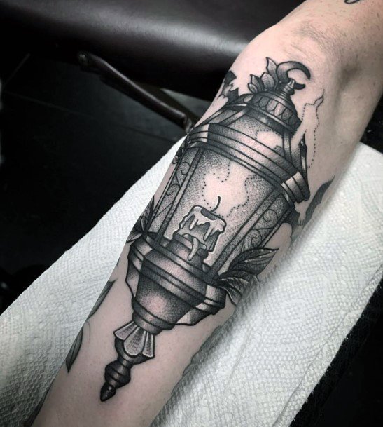 Terrific Design Ideas For Womens Lantern Tattoo