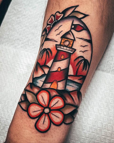 Terrific Design Ideas For Womens Lighthouse Tattoo