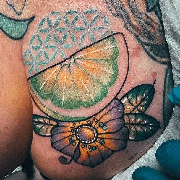 Terrific Design Ideas For Womens Lime Tattoo