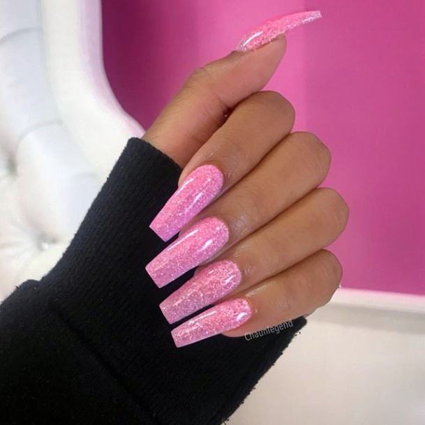 Terrific Design Ideas For Womens Long Pink Nail