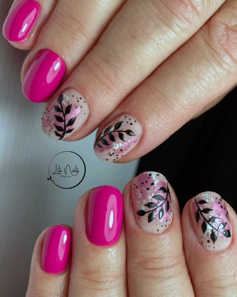 Terrific Design Ideas For Womens Magenta Nail