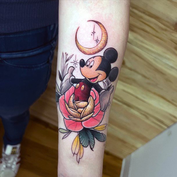 Terrific Design Ideas For Womens Mickey Mouse Tattoo