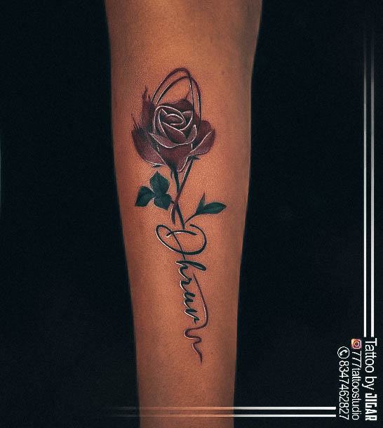 Terrific Design Ideas For Womens Name Tattoo