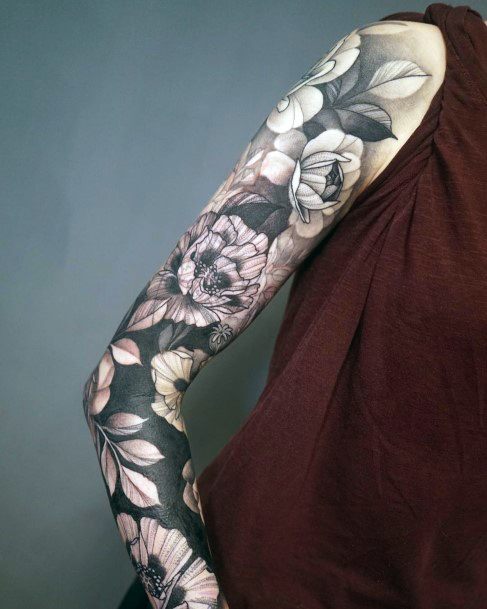 Terrific Design Ideas For Womens Negative Space Tattoo