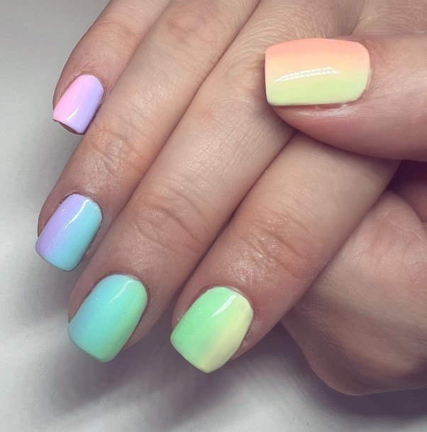 Terrific Design Ideas For Womens Ombre Nail