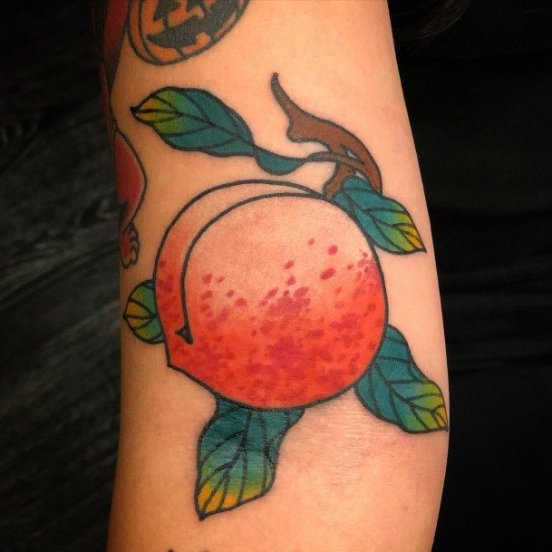 Terrific Design Ideas For Womens Peach Tattoo