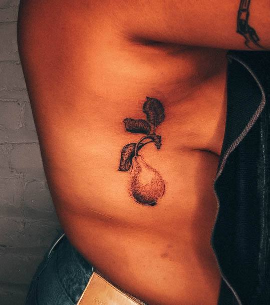 Terrific Design Ideas For Womens Pear Tattoo