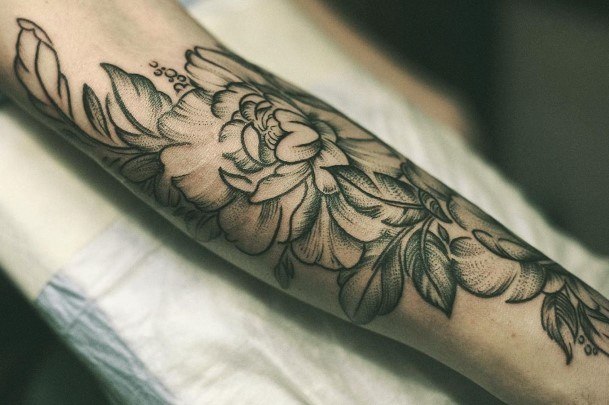 Terrific Design Ideas For Womens Peony Tattoo