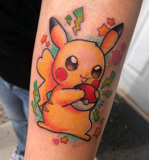 Terrific Design Ideas For Womens Pikachu Tattoo