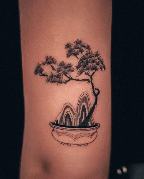 Terrific Design Ideas For Womens Pine Tree Tattoo