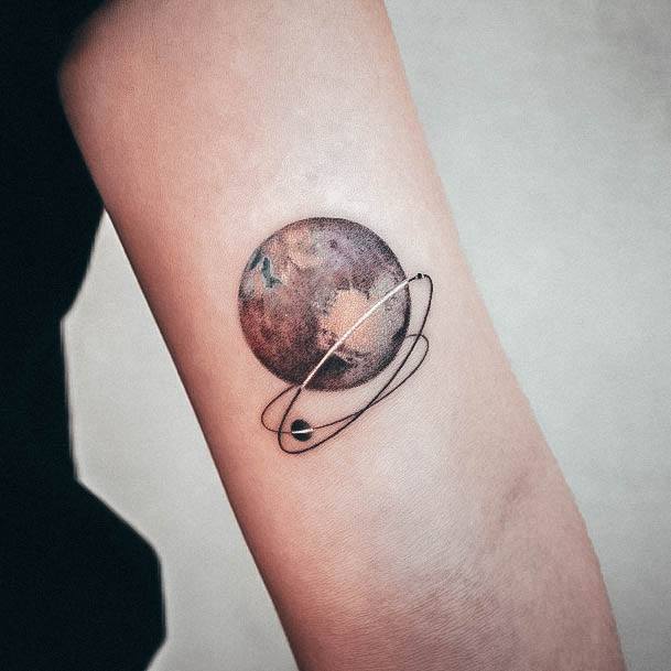 Terrific Design Ideas For Womens Planet Tattoo