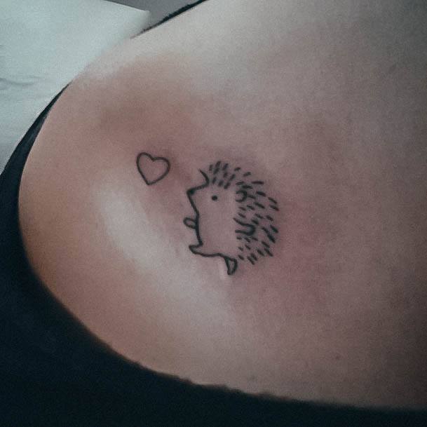 Terrific Design Ideas For Womens Porcupine Tattoo