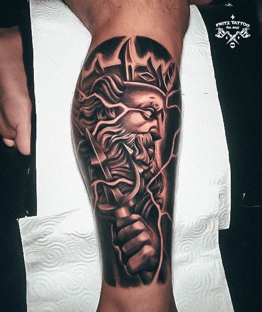 Terrific Design Ideas For Womens Poseidon Tattoo