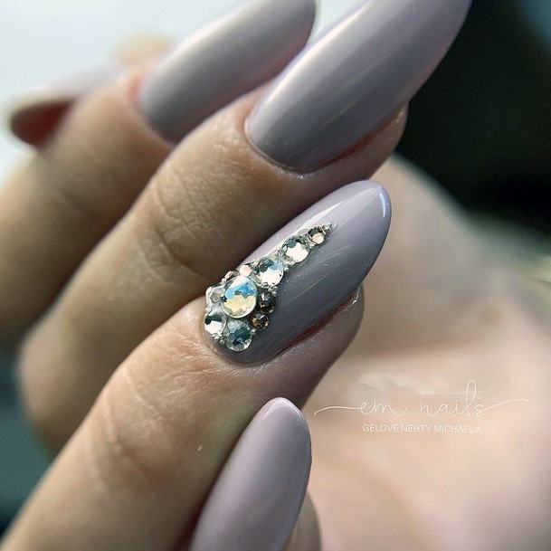 Terrific Design Ideas For Womens Purple Dress Nail