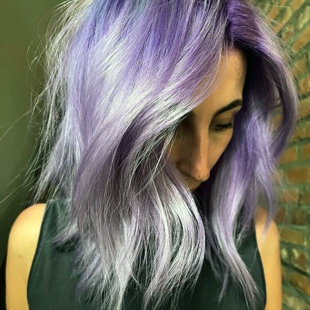 Terrific Design Ideas For Womens Purple Ombre Hairstyles