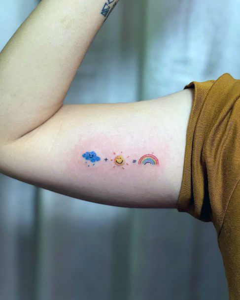 Terrific Design Ideas For Womens Rainbow Tattoo