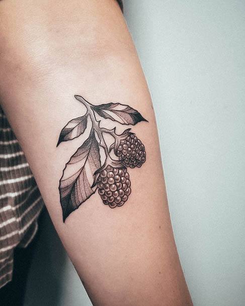 Terrific Design Ideas For Womens Raspberry Tattoo