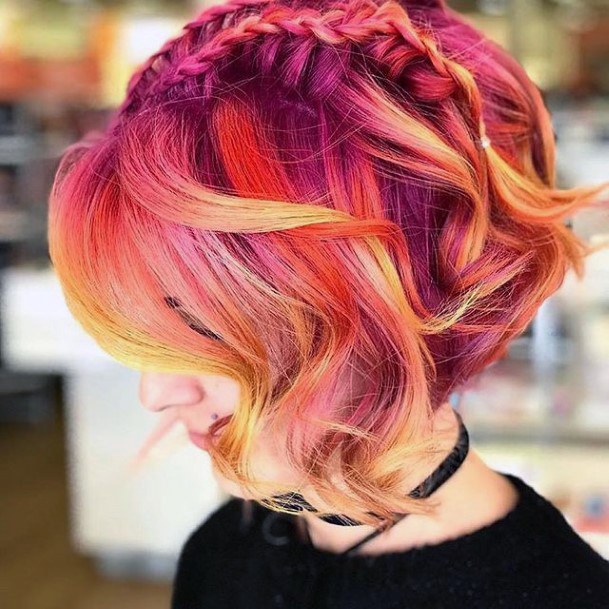 Terrific Design Ideas For Womens Red Ombre Hairstyles