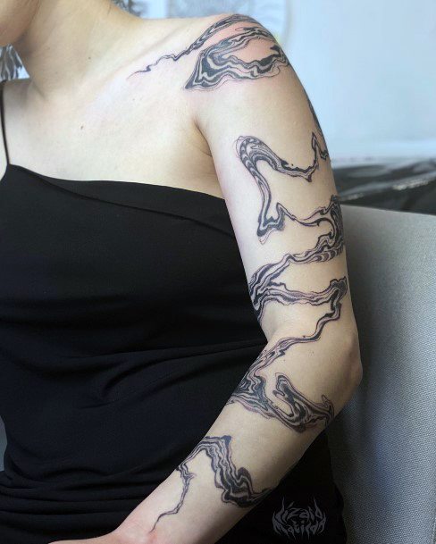 Terrific Design Ideas For Womens River Tattoo