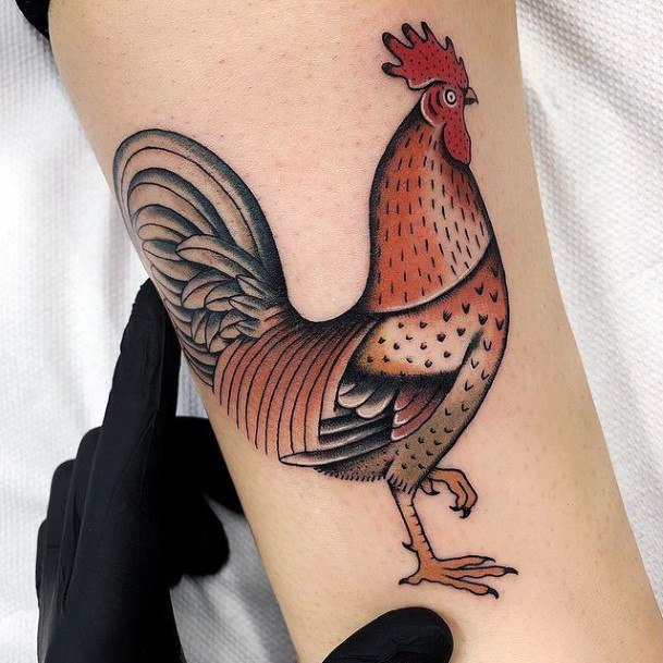 Terrific Design Ideas For Womens Rooster Tattoo