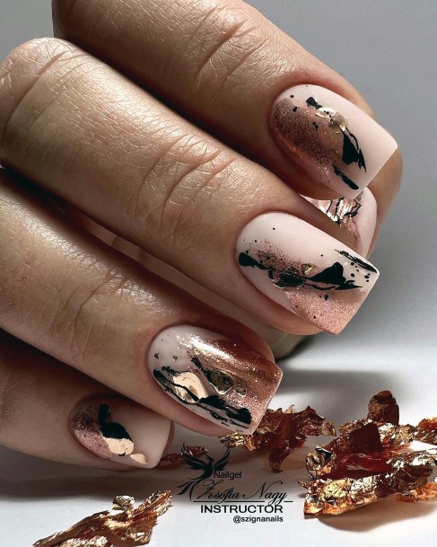 Terrific Design Ideas For Womens Rose Gold Nail