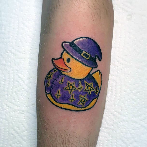 Terrific Design Ideas For Womens Rubber Duck Tattoo