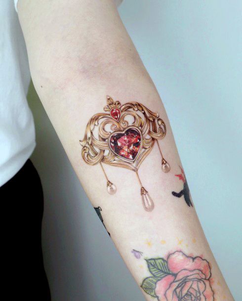 Terrific Design Ideas For Womens Ruby Tattoo