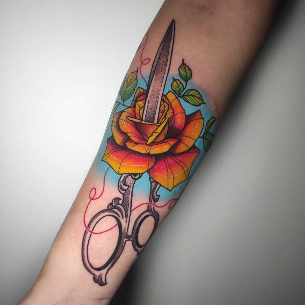 Terrific Design Ideas For Womens Sewing Tattoo