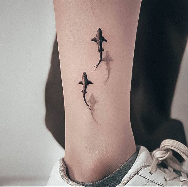 Terrific Design Ideas For Womens Shark Tattoo