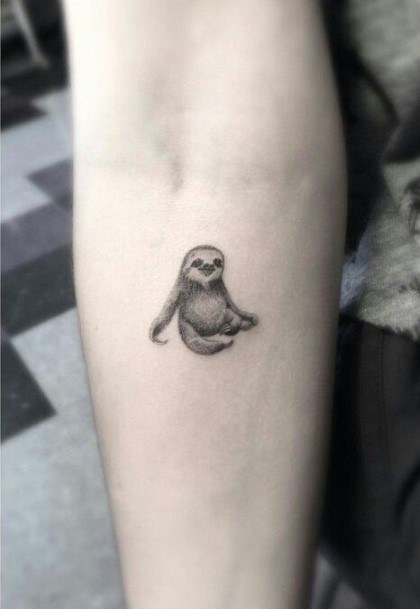 Terrific Design Ideas For Womens Sloth Tattoo