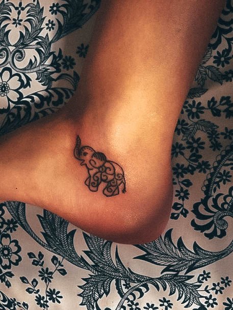 Terrific Design Ideas For Womens Small Elephant Tattoo