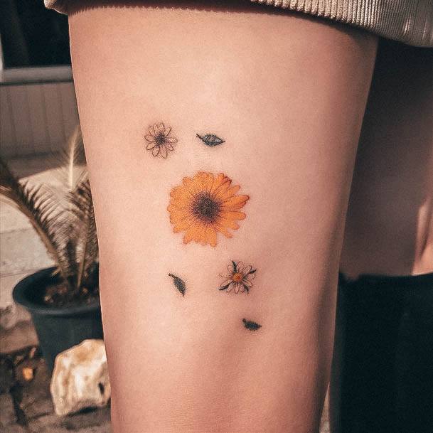 Terrific Design Ideas For Womens Small Sunflower Tattoo