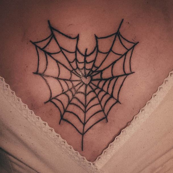 Terrific Design Ideas For Womens Spider Tattoo