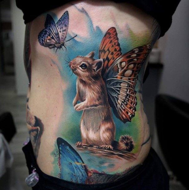 Terrific Design Ideas For Womens Squirrel Tattoo