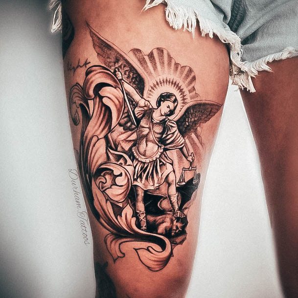 Terrific Design Ideas For Womens St Michael Tattoo