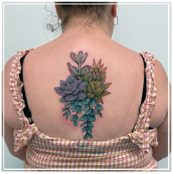 Terrific Design Ideas For Womens Succulent Tattoo