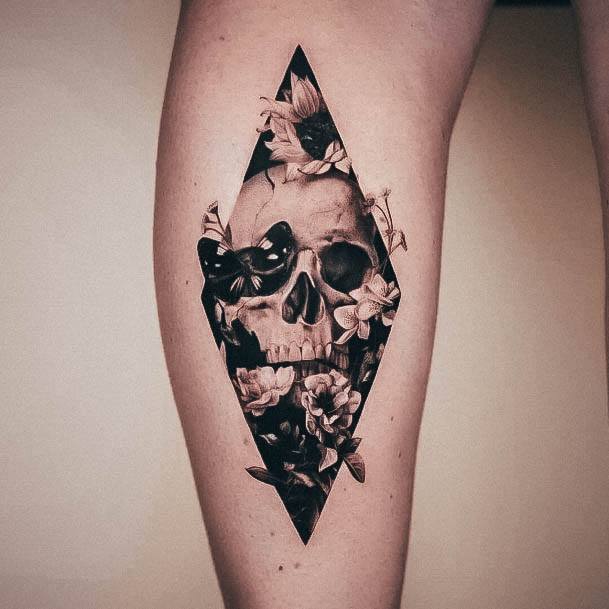 Terrific Design Ideas For Womens Sugar Skull Tattoo