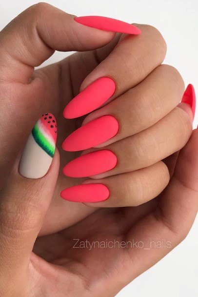 Terrific Design Ideas For Womens Summer Matte Nail