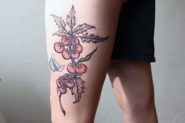 Terrific Design Ideas For Womens Tomato Tattoo