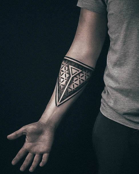 Terrific Design Ideas For Womens Triangle Tattoo