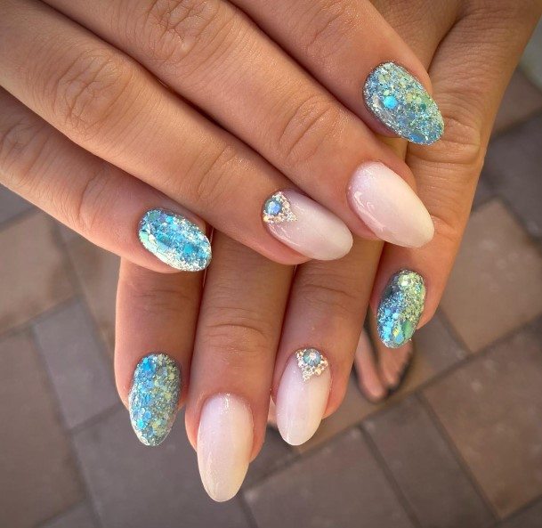 Terrific Design Ideas For Womens Turquoise Ombre Nail