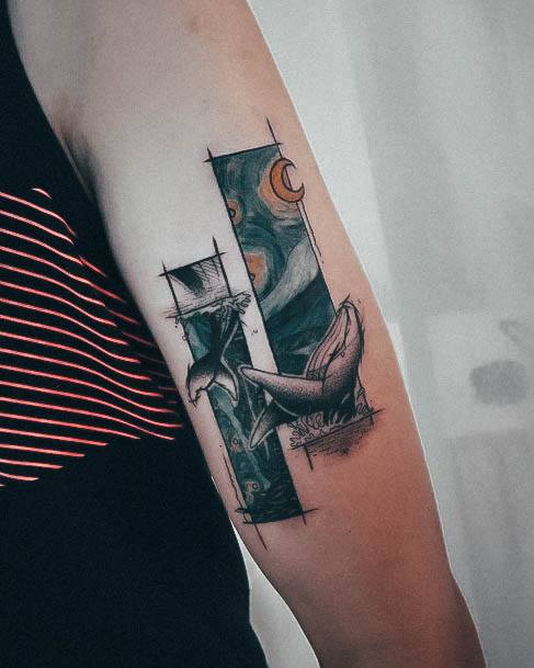 Terrific Design Ideas For Womens Van Gogh Tattoo